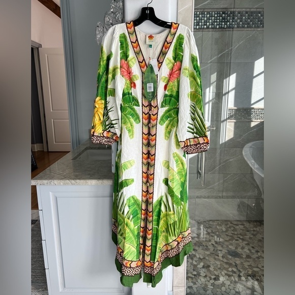 Farm Rio Fresh Forest Midi Dress - Picture 12 of 15